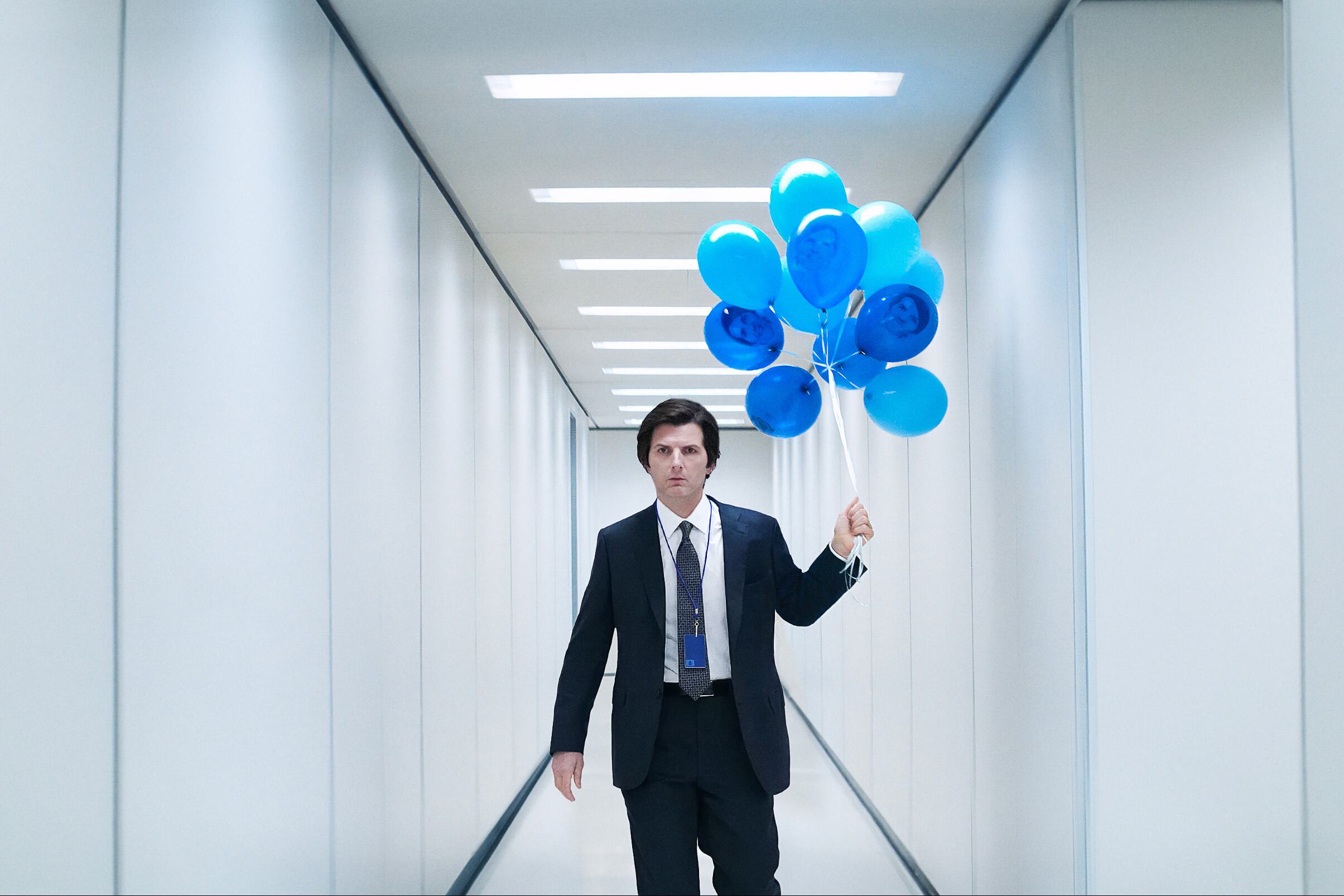 Adam Scott stars as Mark in <em>Severance</em>. Season 2 begins on January 17, nearly three years after the first season.