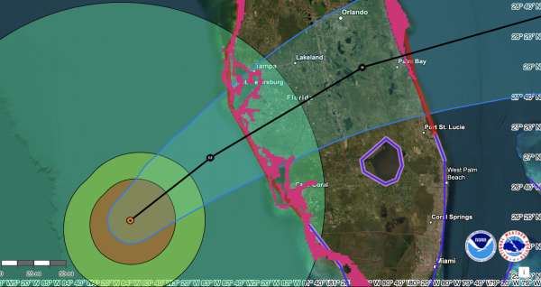 Hurricane Milton is expected to make landfall on Florida's west-central coast Wednesday night, and then blast across the state while maintaining its hurricane strength.