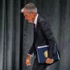 Powell says he's determined to serve out the rest of his term, which runs through spring of 2026. In the picture, Powell departs after speaking at an an Economic Club of Chicago event in Chicago on April 16, 2025.