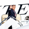 President Trump boards Air Force One on Oct. 19 at Joint Base Andrews in Maryland.