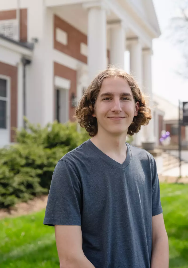 Jack Hancock, a high school senior from rural Milford, Pennsylvania, at Amherst College during a two-day program for admitted students. “I was frankly sort of shocked that they cared about rural students,” he says.