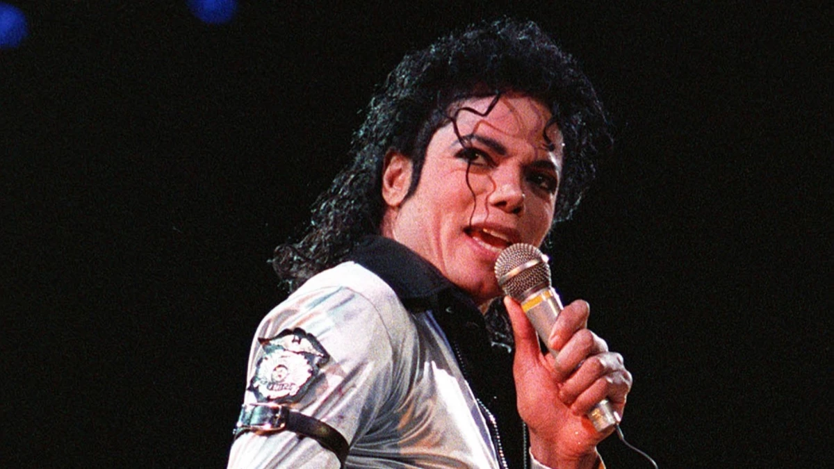 Michael Jackson performs in 1988.