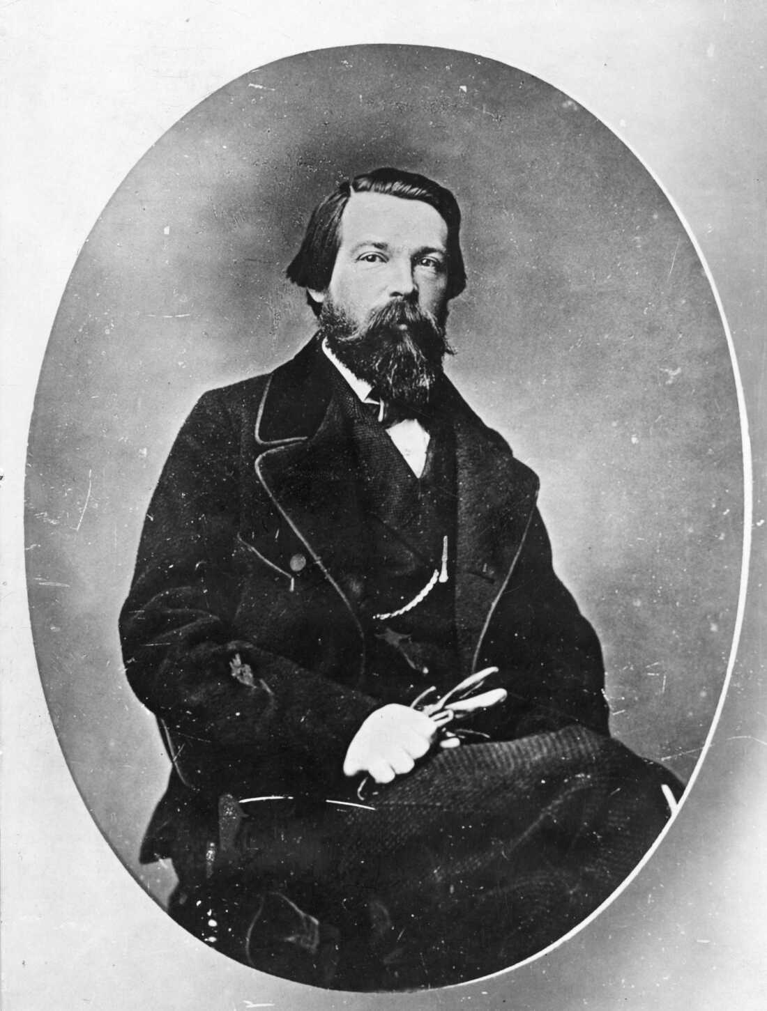 German philosopher Friedrich Engels circa 1860.