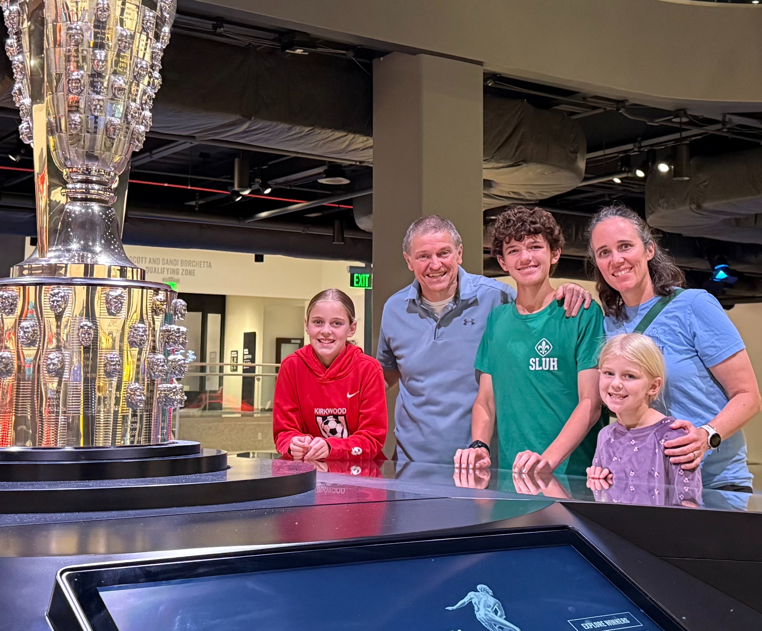 John Kindschuh (second from left) and his family in 2025. Kindschuh