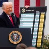 President Trump speaks during an event to announce new tariffs in the Rose Garden at the White House on April 2, 2025.