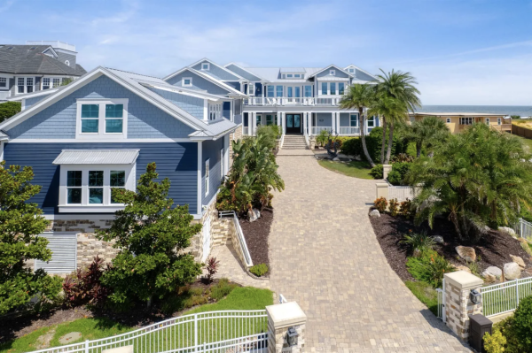 Images like this one of Jim Hill’s $5.75 million home on Realtor.com show the property’s sweeping ocean views in St. Augustine, Fla.