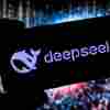 A DeepSeek artificial intelligence logo on a mobile, arranged in Riga, Latvia, on Monday, Jan. 27, 2025.