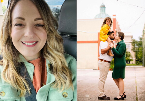 Now 34, Chelsey Gomez has had two rounds of cancer treatment. At right she is pictured with her husband and daughter. She still puzzles over the experience of being ghosted: "They just kind of cut you out of their life and you never know why.”