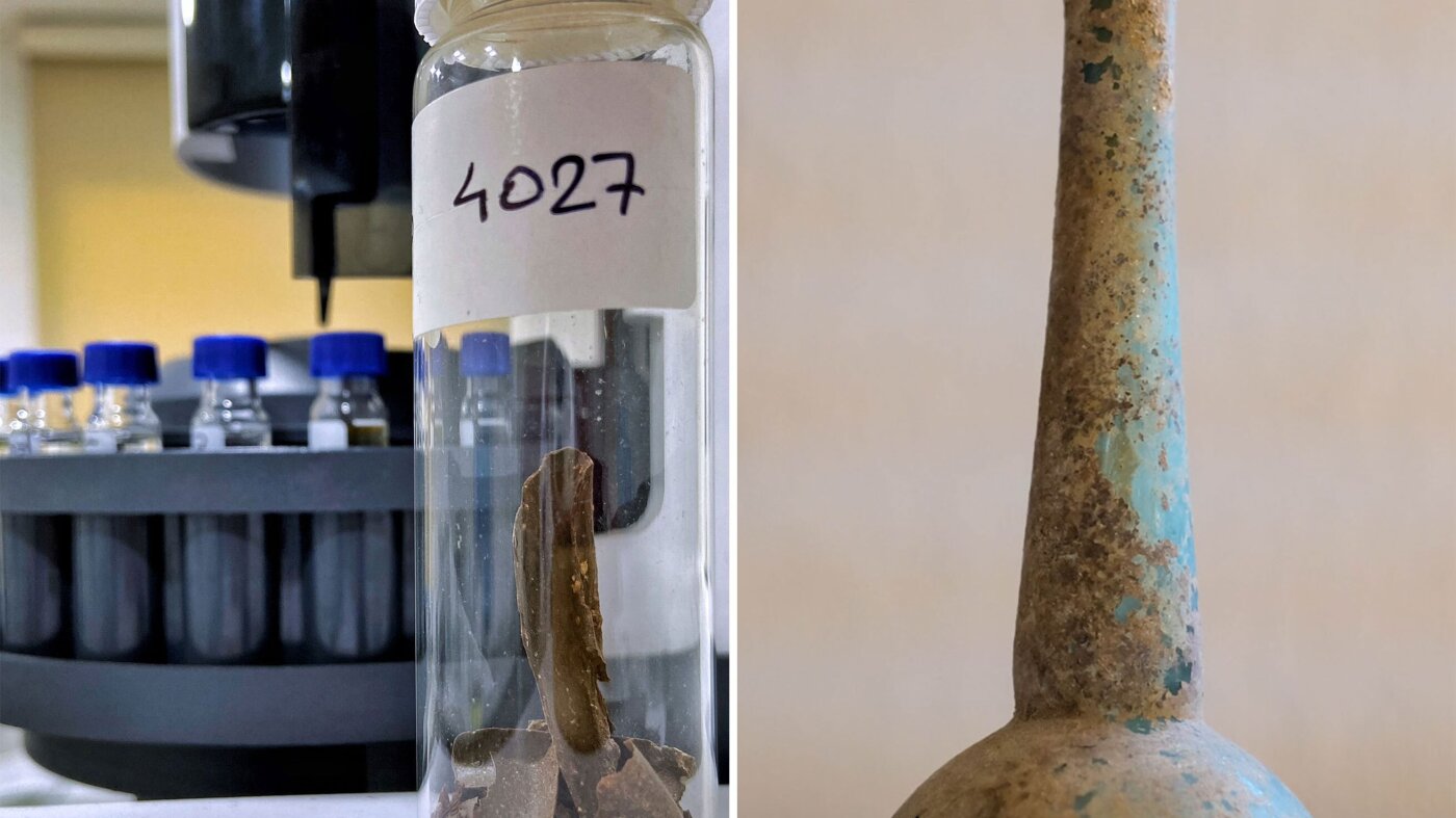 Historical Roman bottles contained traces of fecal matter : NPR