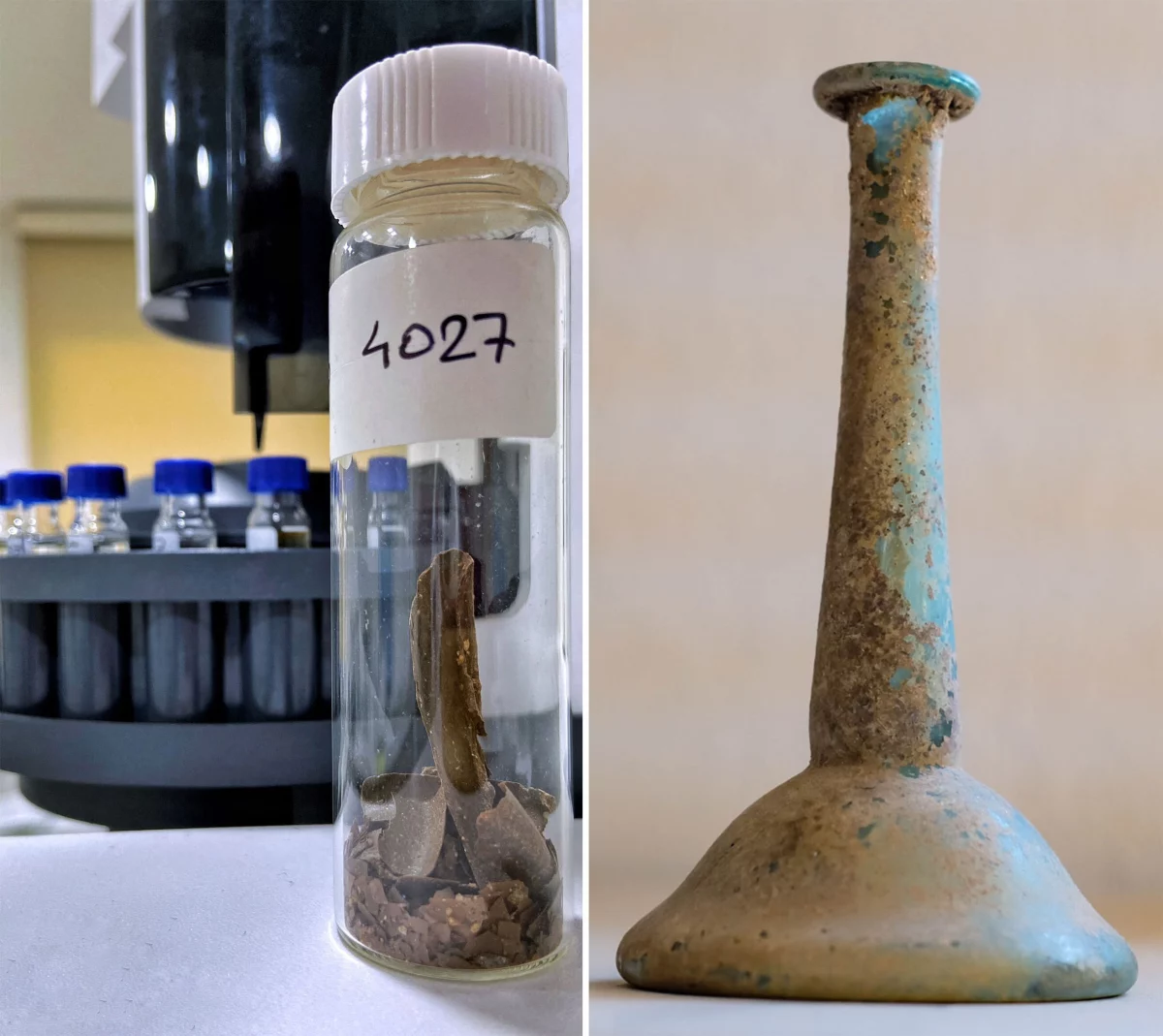 Researchers scraped residue from ancient Roman bottles and discovered what might have been a medical concoction.