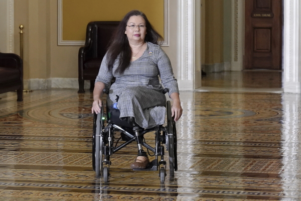 Sen. Tammy Duckworth, who lost both of her legs during the Iraq War, says...