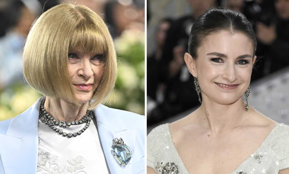 Malle (right) takes over the reins of American Vogue from legendary editor Anna Wintour (left).