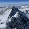 The Himalayas are seen from the summit of Mount Everest in Nepal on May 31, 2021.