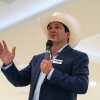Bobby Pulido at a campaign event in February.