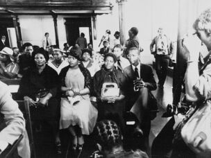 The family of Steve Biko, South African Black Consciousness leader, await the start of an inquest into his prison death in Pretoria, Nov. 14, 1977. From left to right: his older brother Kaya Biko; his widow Nontsikelelo Biko; his sister Nobanile Mvovo; and his mother, Alice Biko.