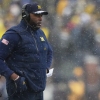 Michigan head coach Sherrone Moore watches from the sidelines during the second half of an NCAA college football game against Ohio State, Saturday, Nov. 29, 2025, in Ann Arbor, Michigan.