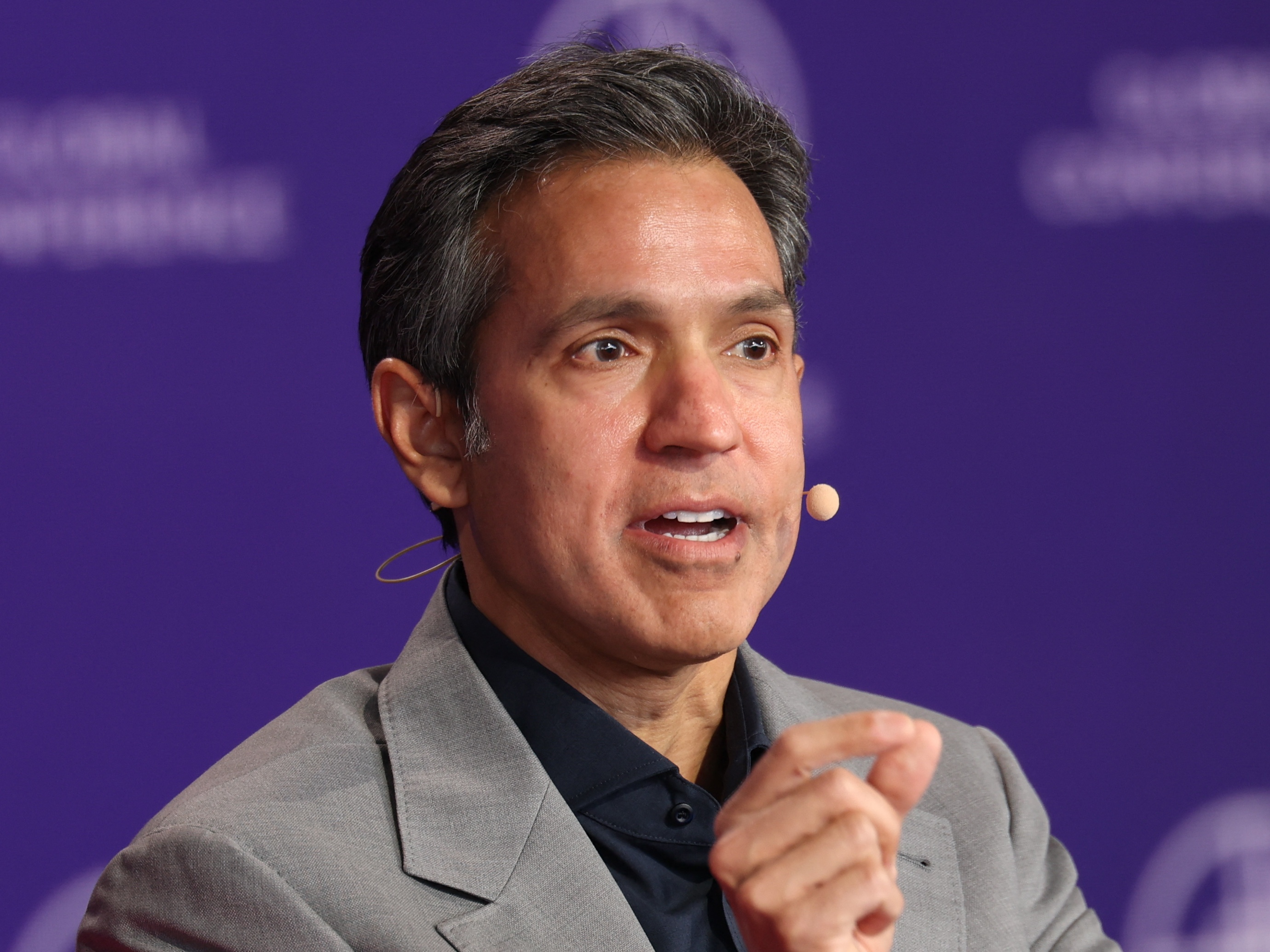 Ravi Ahuja, President and CEO of Sony Pictures Entertainment, speaks at the Milken Institute Global Conference in Beverly Hills in May.