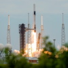 NASA’s Crew-12 returns to Earth after 8 months in space : NPR 3 A SpaceX Falcon 9 rocket and Dragon spacecraft carrying NASA's Crew-13 lifts off Thursday from Cape Canaveral, Fla. SpaceX's Crew Dragon capsule "Grace" will take NASA astronauts Jessica Watkins and Luke Delaney, Canadian Space Agency astronaut Joshua Kutryk, and Roscosmos cosmonaut Sergey Teteryatnikov to the International Space Station for about six months.