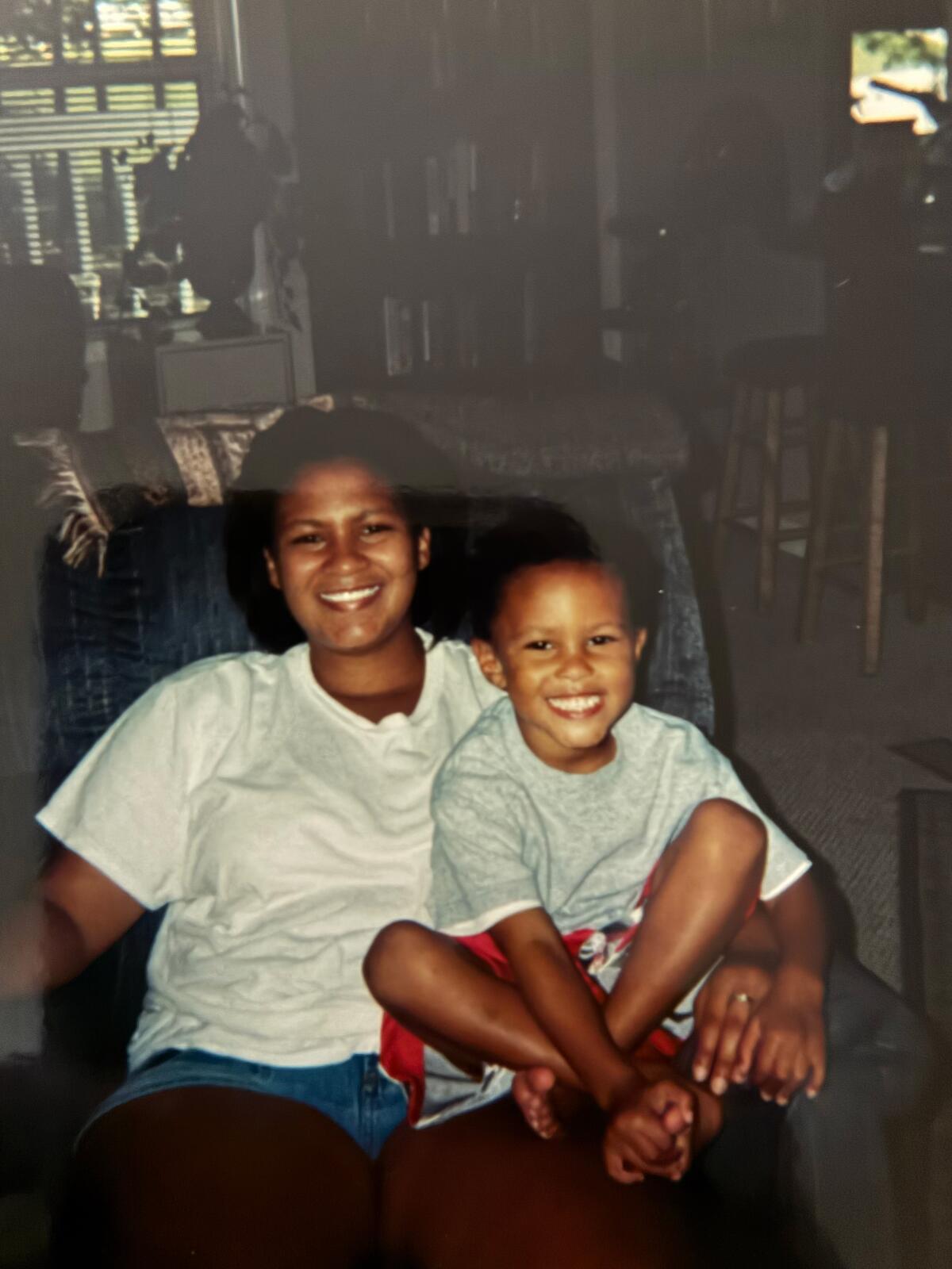 Jessica Neal with her son Jonah Neal when he was a child. As a young adult, he began to struggle with his mental health.