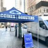A mobile medical station in New York City offers updated COVID-19 vaccines and testing, while raising awareness that the illness is still active.