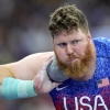 Ryan Crouser, of the United States, competes in the men's shot put final at the Paris Olympics, Saturday, Aug. 3, 2024, in Saint-Denis, France.