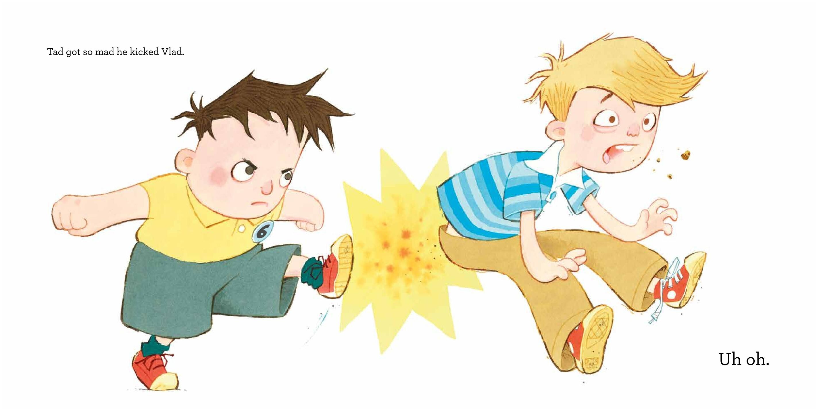 A kick takes on a life of its own in the kids' book, 'When Tad Kicked Vlad'