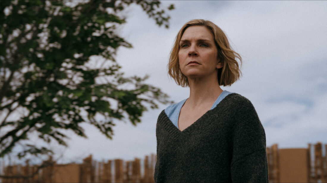 Rhea Seehorn as Carol Sturka in Pluribus.