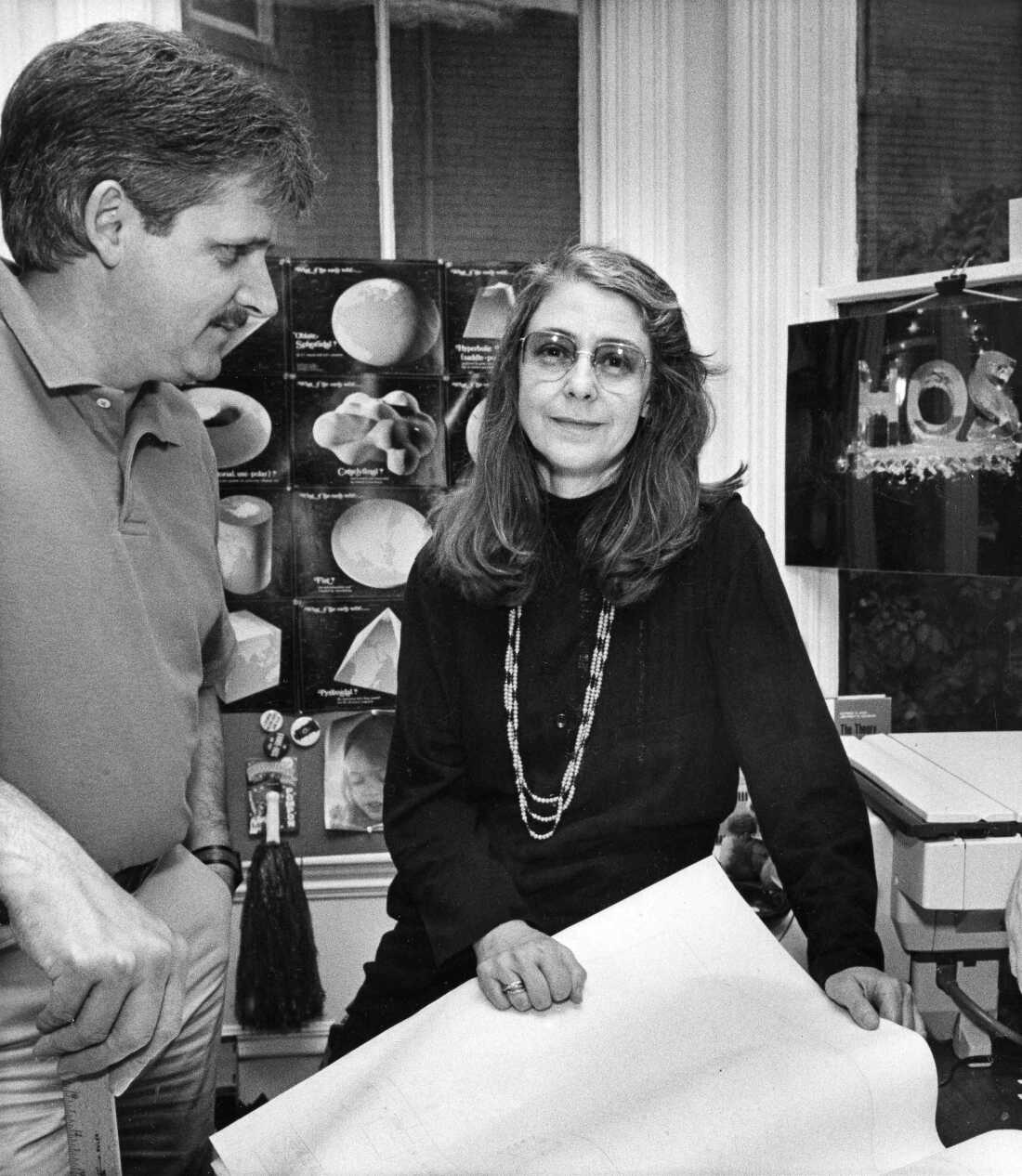 Margaret Hamilton founded two software companies after leaving MIT. She's seen here in her Cambridge, Mass., home and office, in 1986. She went into private industry after