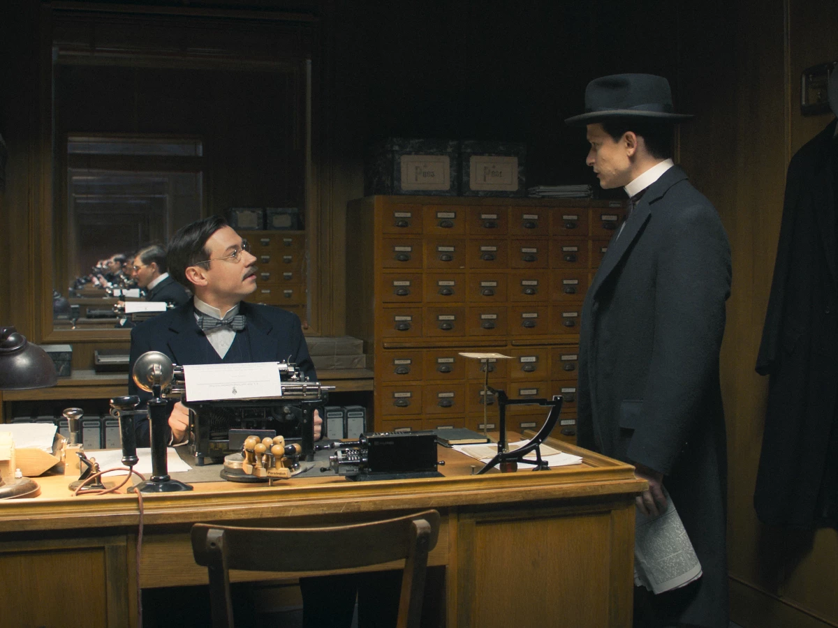 Max Brod (left), a recognized writer at the time, relentlessly promoted the writings of his friend, Franz Kafka, played here respectively by David Kross and Joel Basman in the Austrian-German series Kafka, now streaming in the U.S.