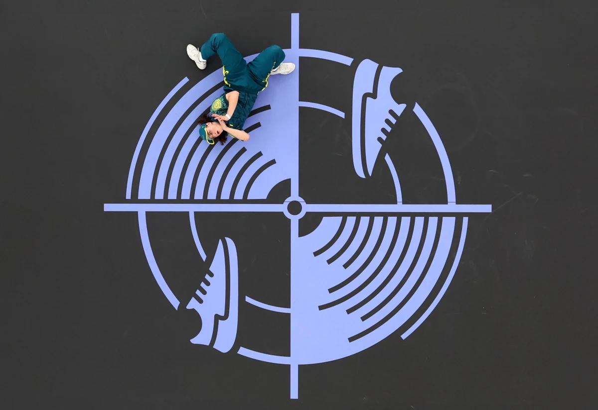B-girl Raygun of Team Australia was targeted by haters and conspiracy theorists after she broke out a raft of unorthodox moves during the Breaking B-Girls competition at the Paris Olympics at the Place de la Concorde venue.