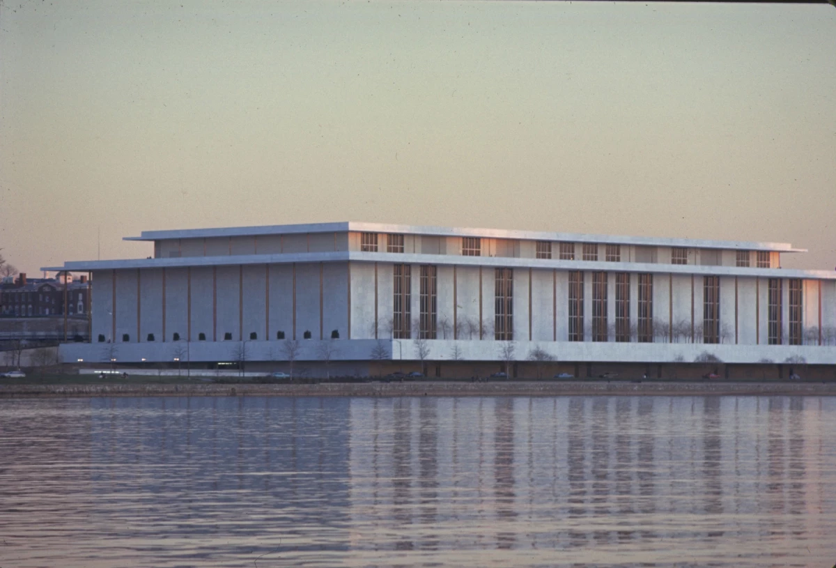 The Kennedy Center on the Potomac River in Washington, D.C.