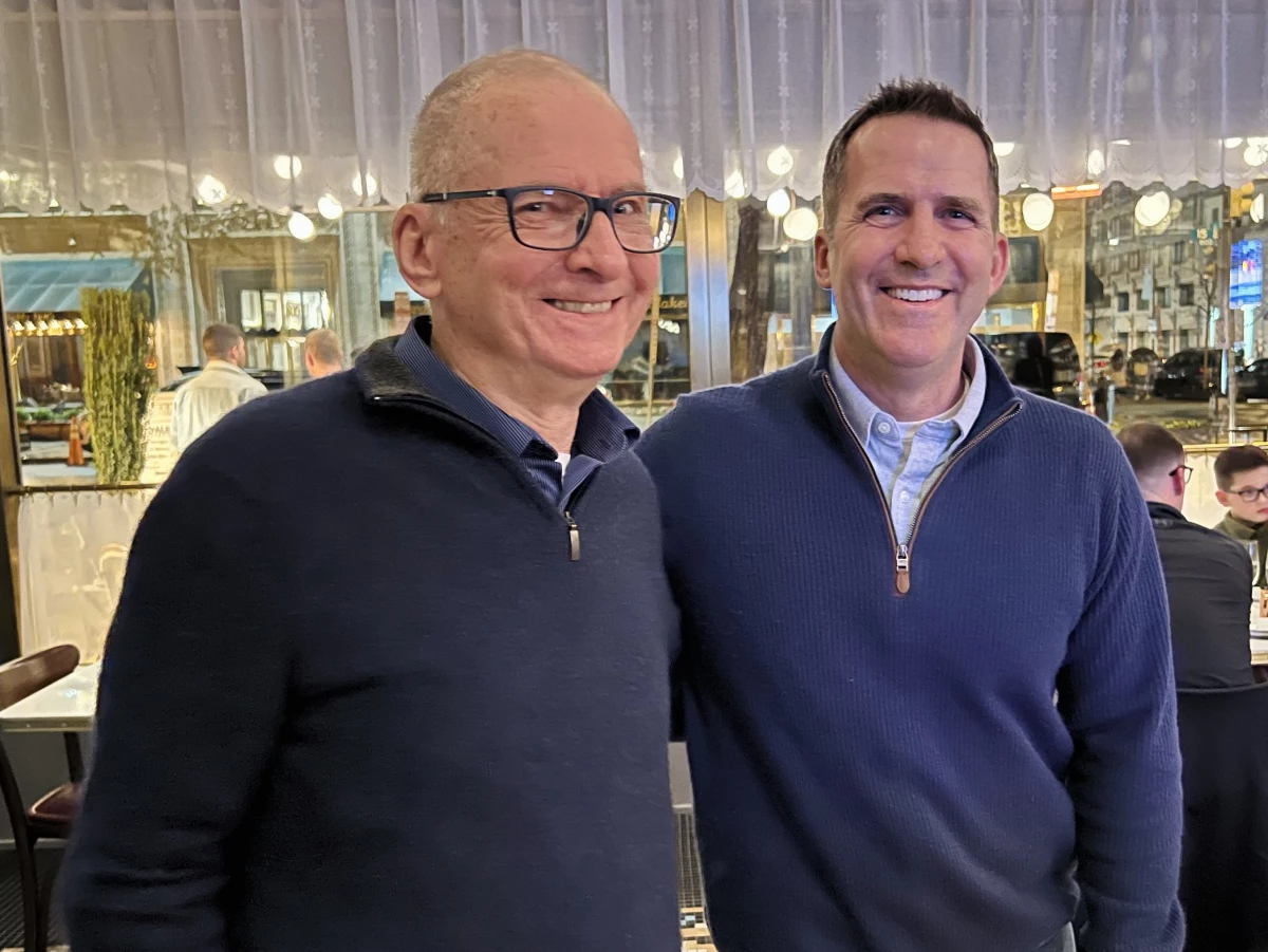 Donald Kabara (left) and his son Tim.