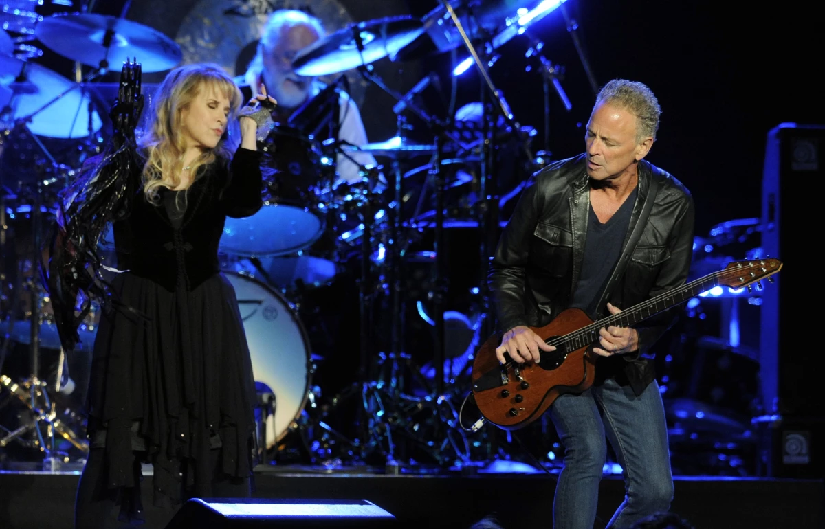 Buckingham and Nicks, pictured performing in 2013, broke up during their time in Fleetwood Mac and have a famously tumultuous relationship.