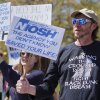Supporters march extracurricular a National Institute for Occupational Safety and Health installation successful Morgantown, W.Va.