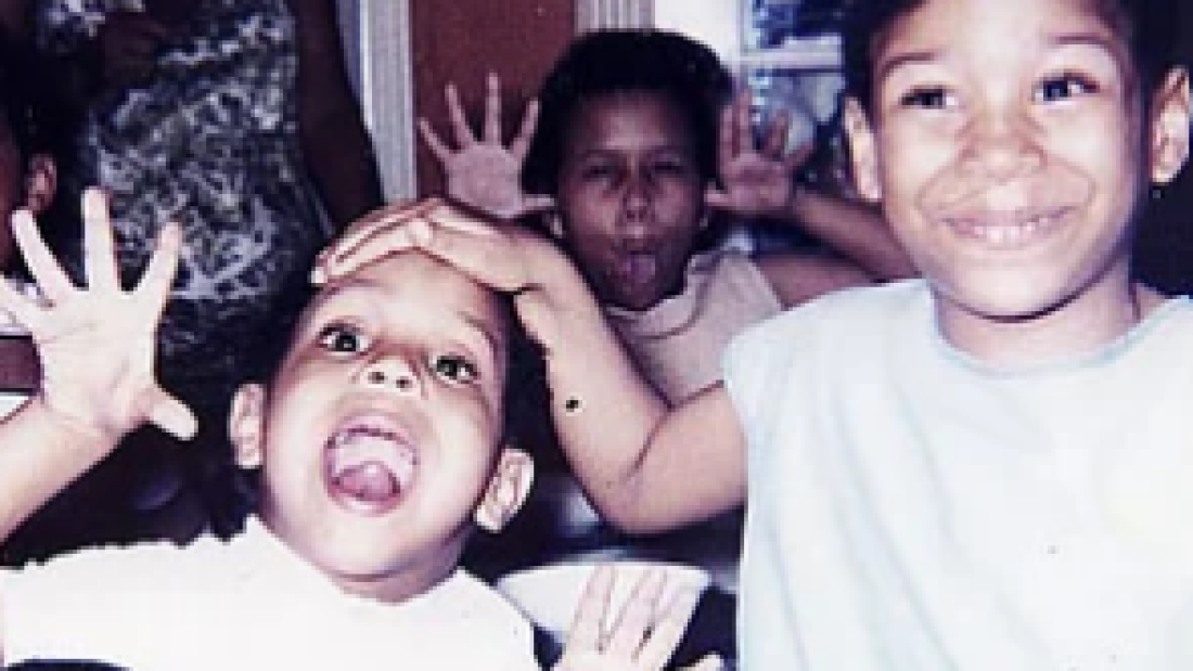 Michel Martin (right) and her brother, Norman McQueen Jr. (left)