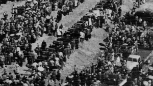 A mass funeral is held in Sharpeville, South Africa, on March 30, 1960, for 69 people killed by police during an anti-apartheid protest. More than six decades later, victims’ families are renewing their fight for justice.