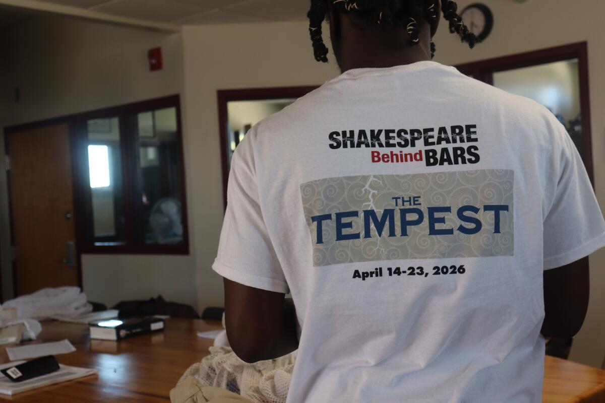 Actor and Journeymen member K.G. performed a monologue as King Claudius from 'Hamlet.'