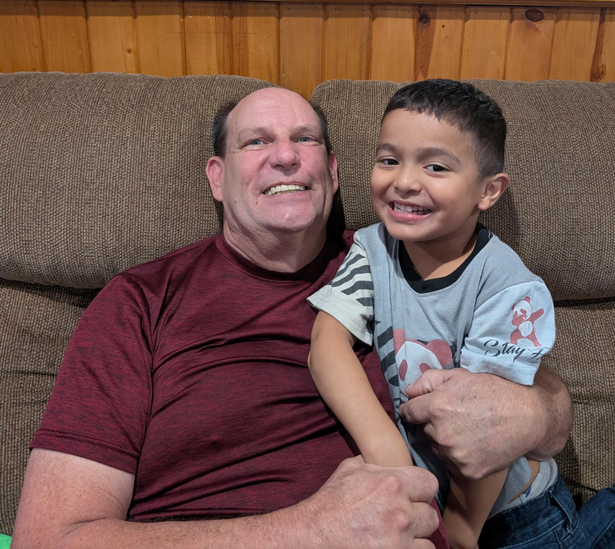 Keith Joyce (left), who is raising a 5-year-old with autism, ran a Facebook group for parents interested in leucovorin as a treatment for their children with autism.