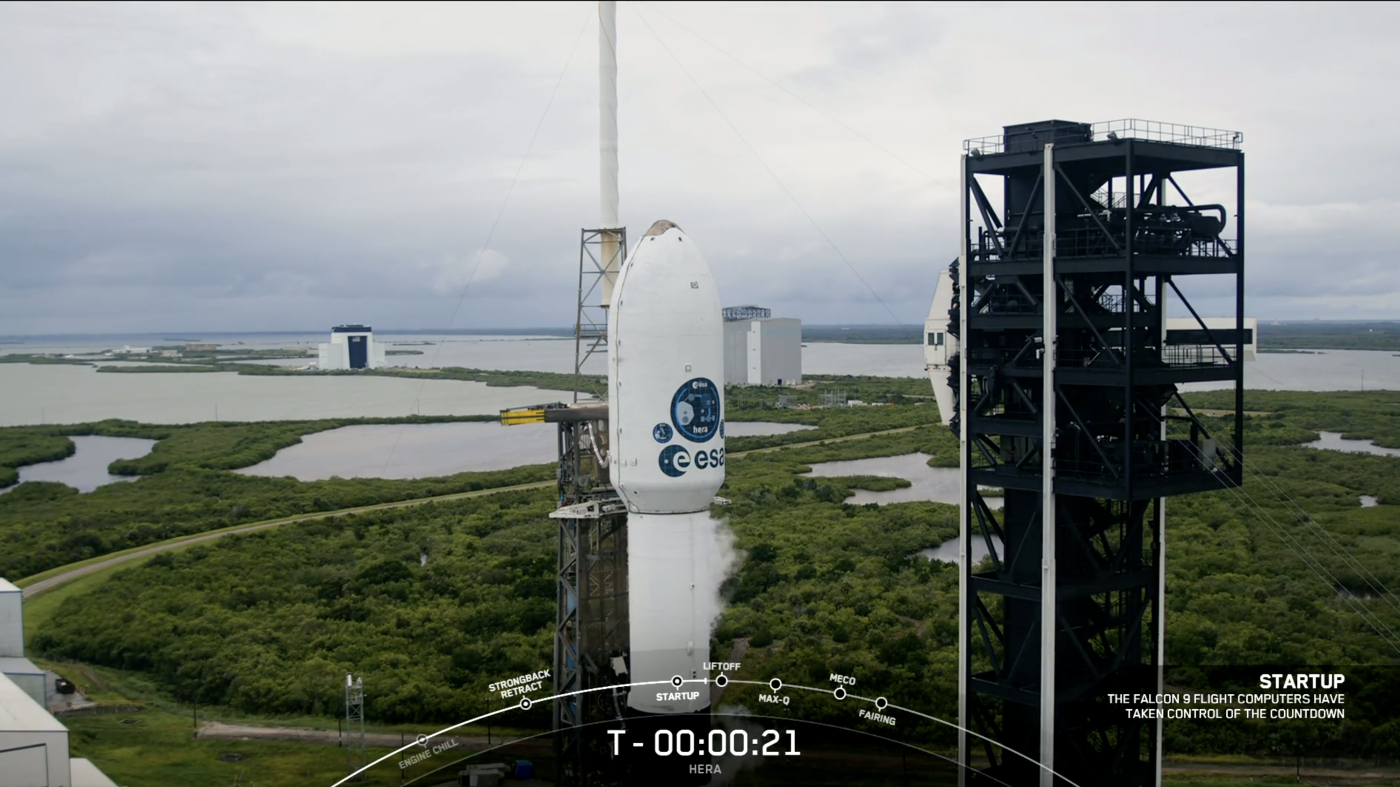 A European spacecraft launches to perform a crash scene investigation on an asteroid A European spacecraft launches to perform a crash scene investigation on an asteroid