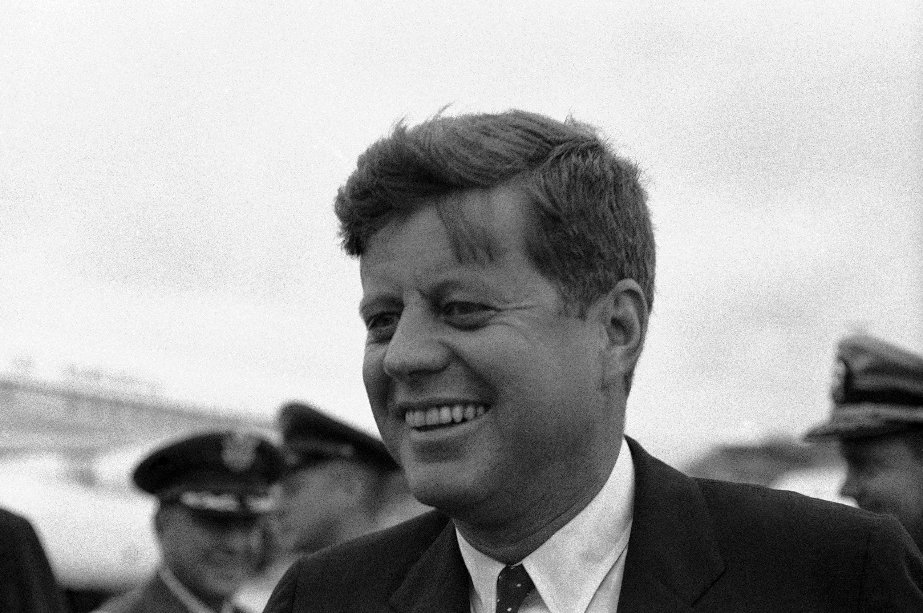 President John F. Kennedy on August 4, 1961 on his way to a weekend on Cape Cod. As president, Kennedy valued exercise, physical fitness and vaccines.