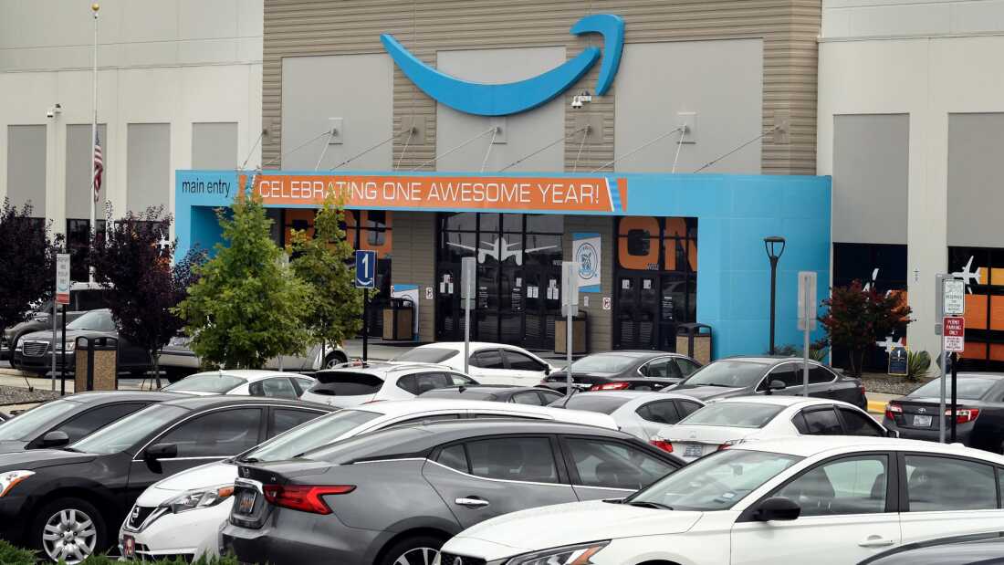 Amazon's distribution center in Garner, N.C., opened in August 2020.