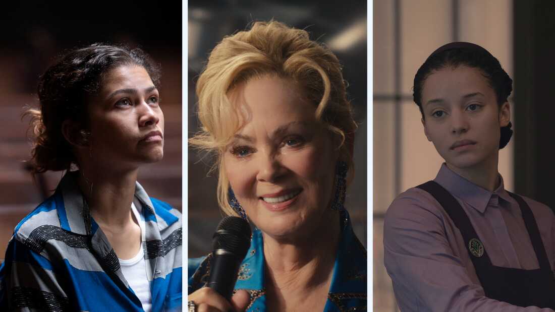 Beğenilen dizinin yeni sezonlarında soldan sağa Zendaya ve Jean Smart başrollerde. Chase Infiniti, The Handmaid's Tale'in yan ürünü olan Hulu's The Testaments'ın başrolünü üstleniyor.