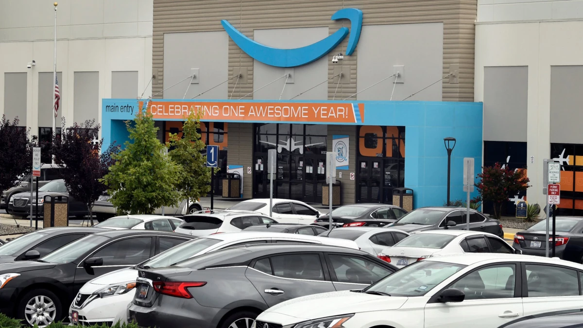 Amazon's distribution center in Garner, N.C., opened in August 2020.