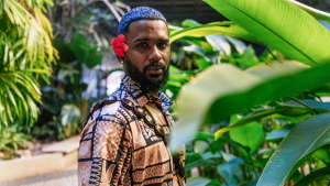 Mark Shaheel Lal, Founder, Living Positive Fiji & Reconciliation Officer, Fiji Truth and Reconciliantion Commission, poses for a portrait at Riocentro during the AIDS Conference in Rio de Janeiro, Brazil. July 29, 2026. Photo: Ian Cheibub
