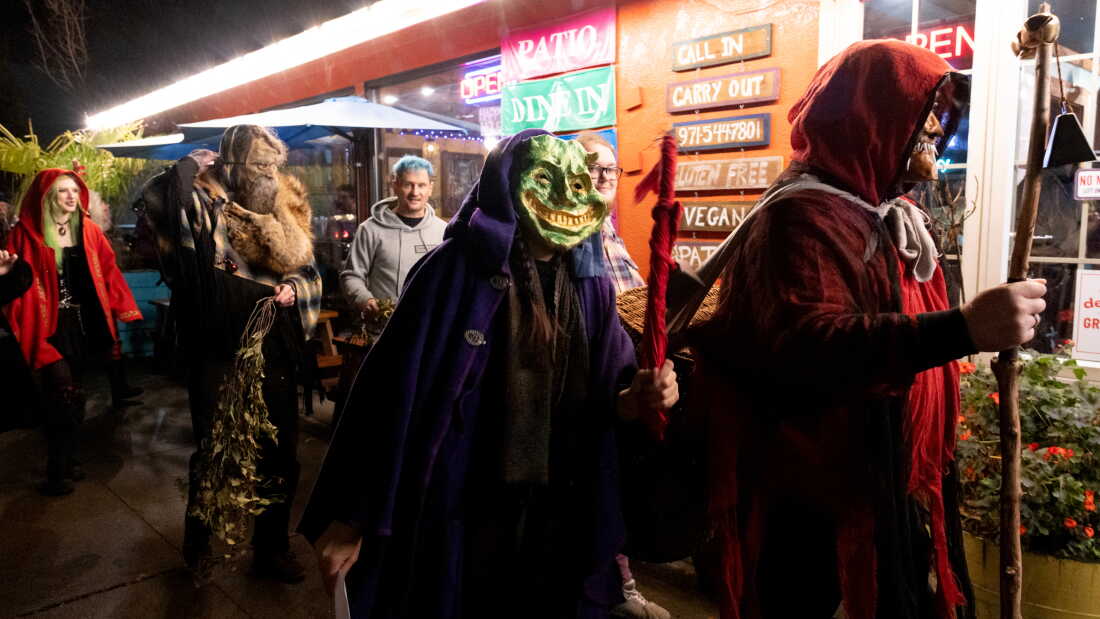 Trump Economy, Fed, Afghanistan: NPR Analysis Krampus in traditional costume