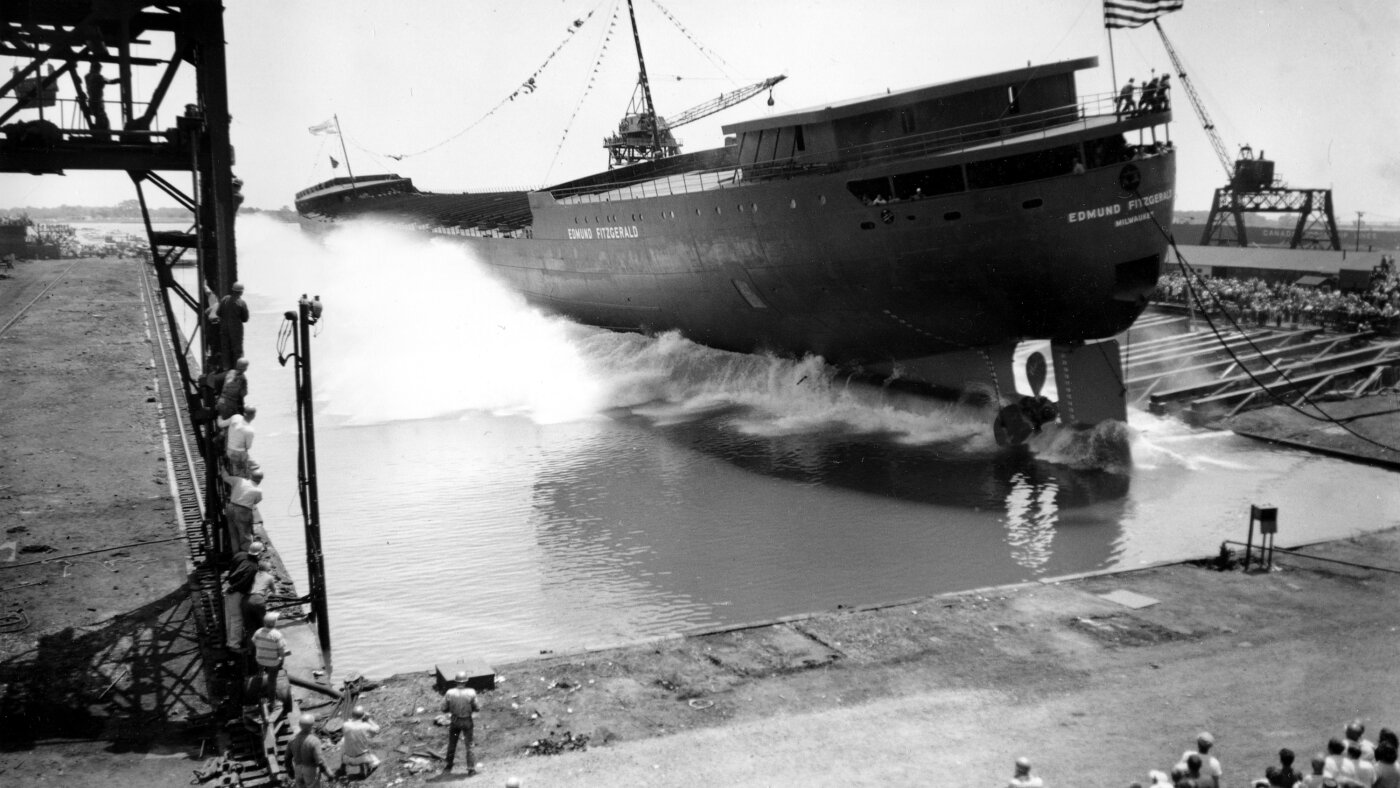 The Edmund Fitzgerald sank in the Great Lakes 50 years ago. This is its  legacy : NPR