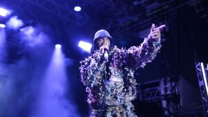 JPEGMAFIA performs in 2023 at The Rooftop at Pier 17 in New York City