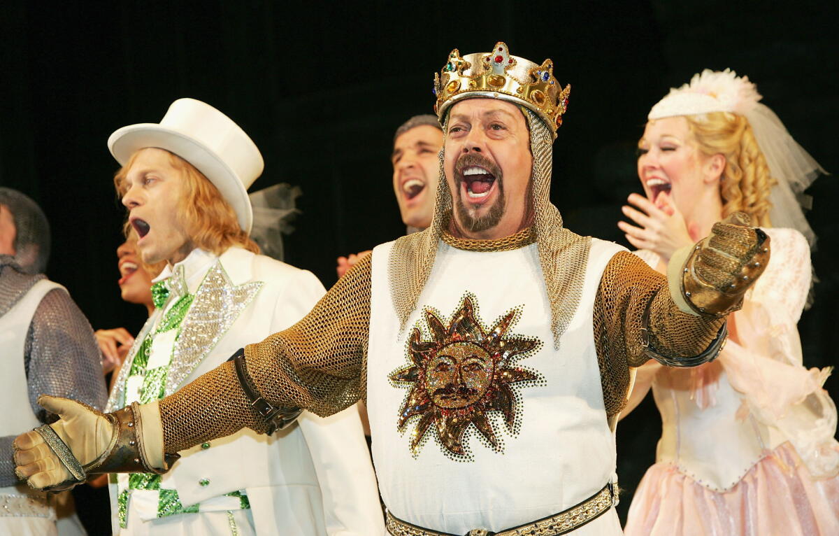 Tim Curry, who defined 'The Rocky Horror Picture Show,' has died 2 Tim Curry sings during the opening night curtain call for Monty Python's Spamalot in March 2005 in New York City.