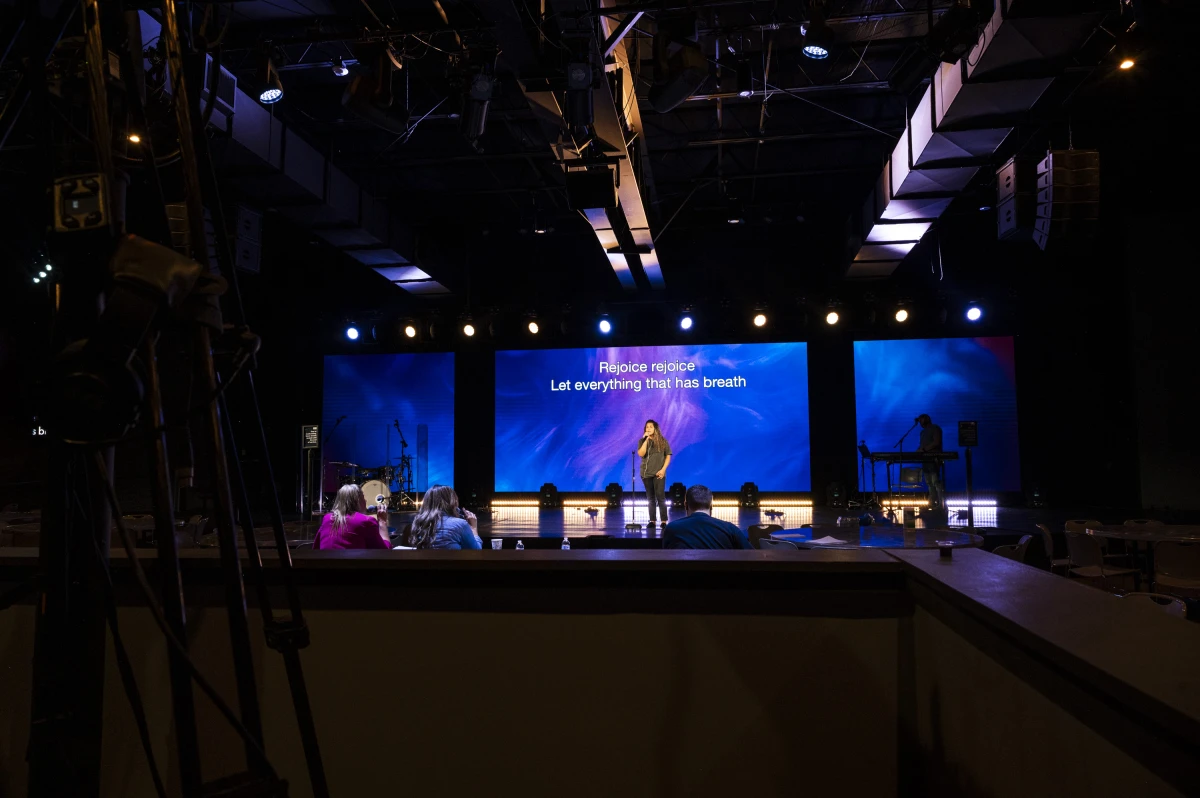 Worship team auditions at Cross Assembly Church.