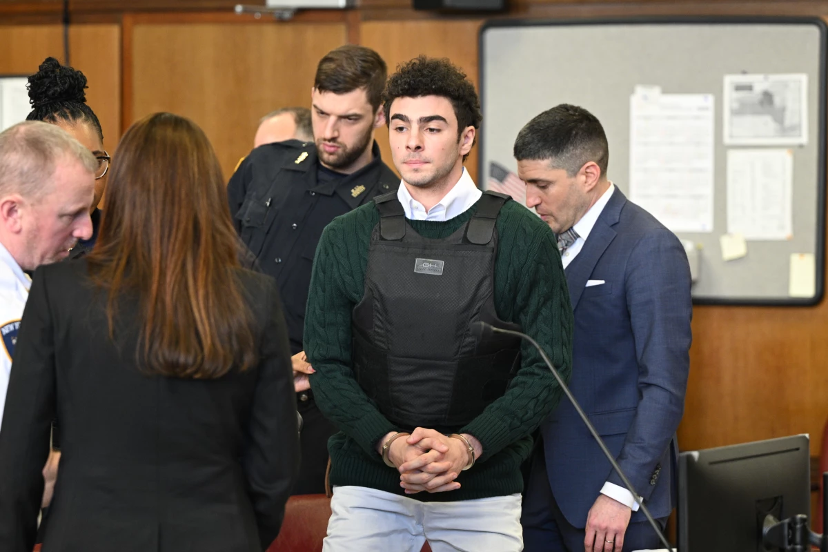 Luigi Mangione appears at a hearing for the murder of United Healthcare CEO Brian Thompson at Manhattan Criminal Court on February 21, 2025 in New York City.